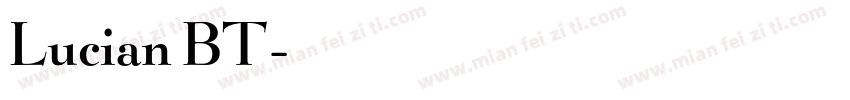 Lucian BT字体转换